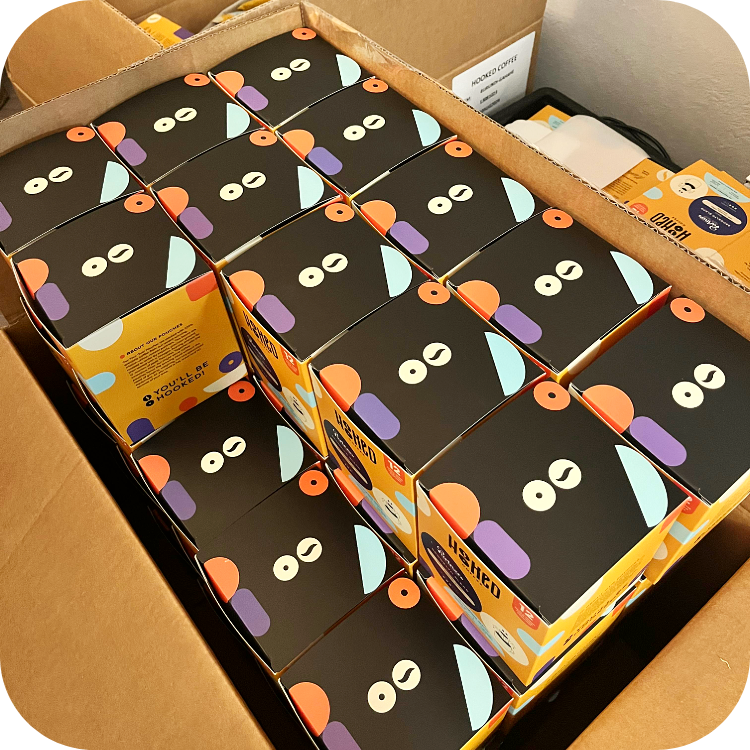 Hooked Coffee Kickstarter launch fulfillment